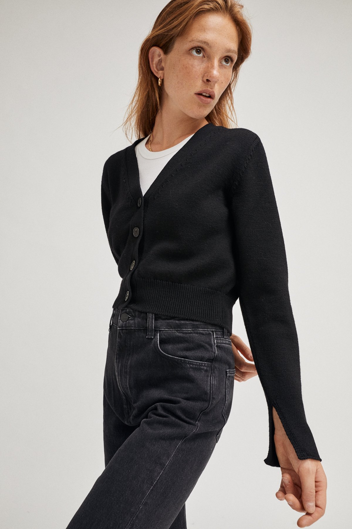 The Wool Cropped Cardigan | Sustainable Knitwear