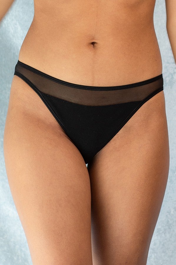 Sheer Panties - Sheer Lingerie Black