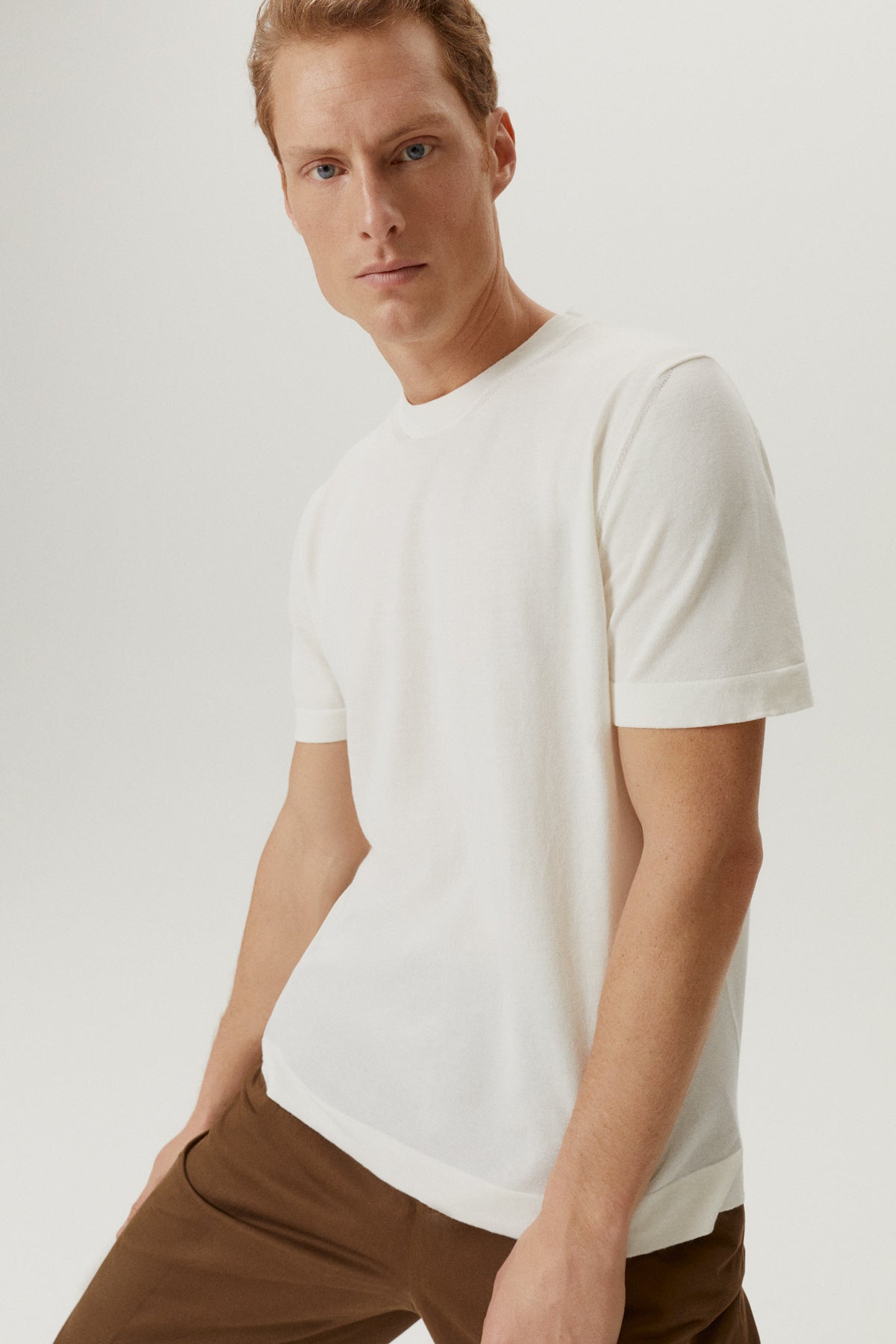 The Organic Cotton Knit T-Shirt | Sustainable Knitwear