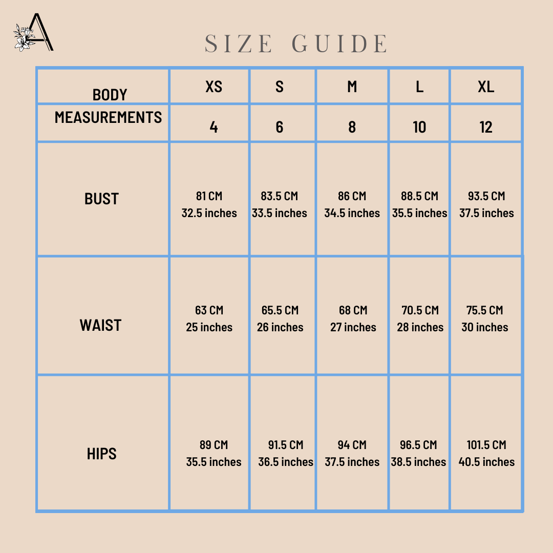 zara coat size chart