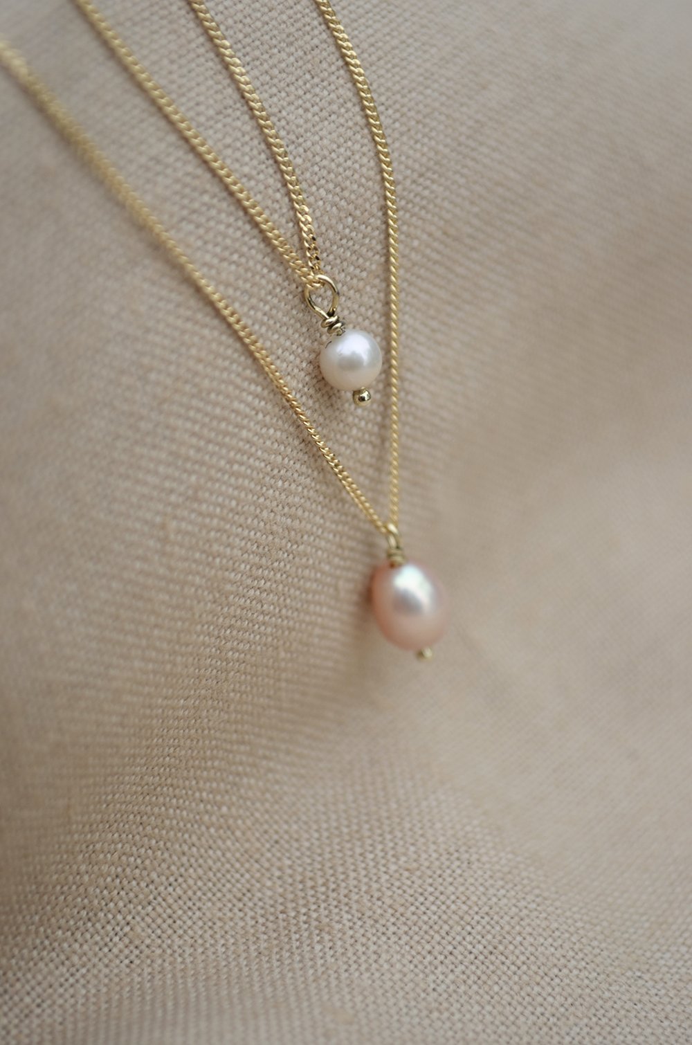 Buy Dainty Pearl Necklace, Minimalist Pearl Necklace, Small Gold Pearl  Necklace Online in India - Etsy