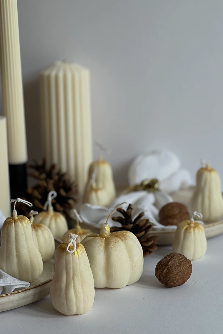Pumpkin Spice Soy Wax Candle / Halloween Candle Gift / Autumn Home