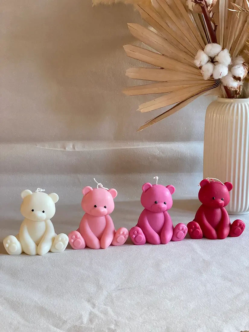 Scented Teddy Bear Soy Candle - LMJ Candles