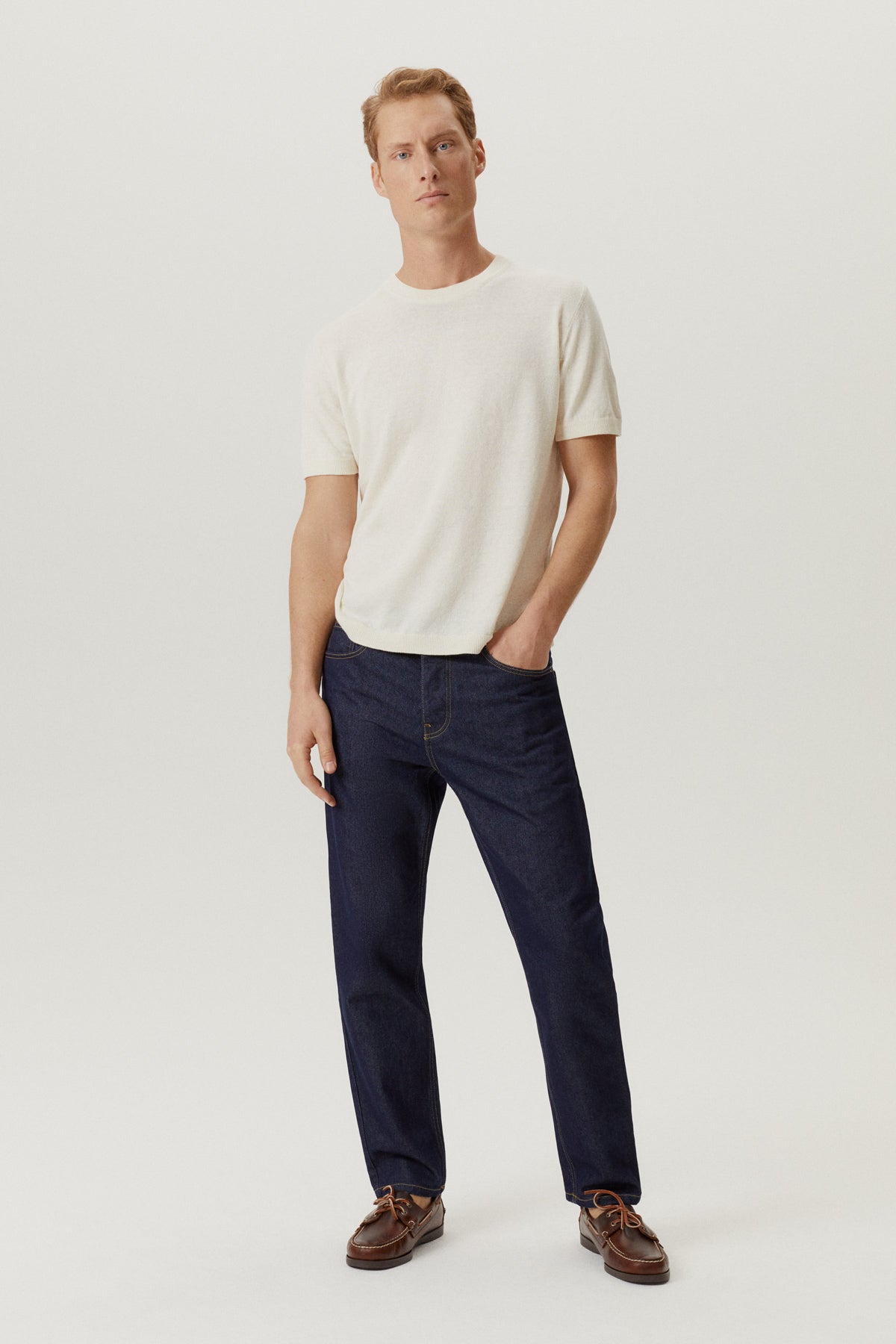 The Linen Cotton Knit T-Shirt | Sustainable Knitwear