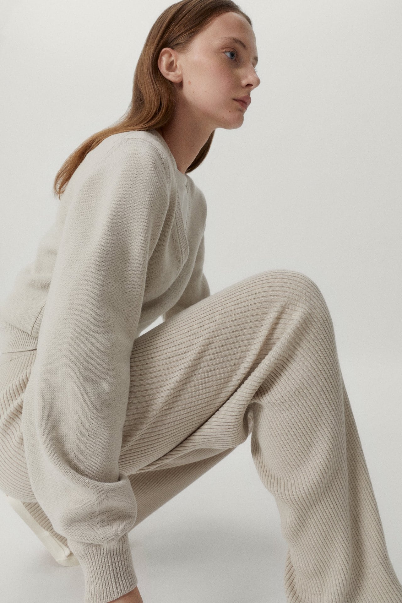 The Merino Wool Ribbed Pants | Sustainable Knitwear