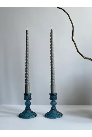 Taper Candles Grey