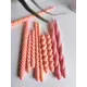 Taper Candles peach pink